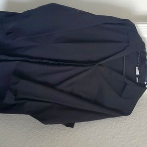 Button up black shirt.